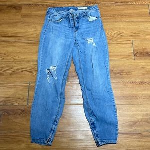 Distressed Light Wash Jeans
